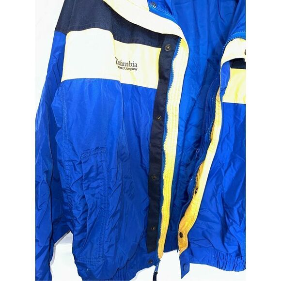 Vintage Columbia Sportswear Company Bugaboo Blue Yellow Black Mens Medium Jacket - Picture 6 of 9